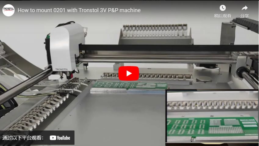 How To Mount 0201 With Tronstol 3v P&p Machine