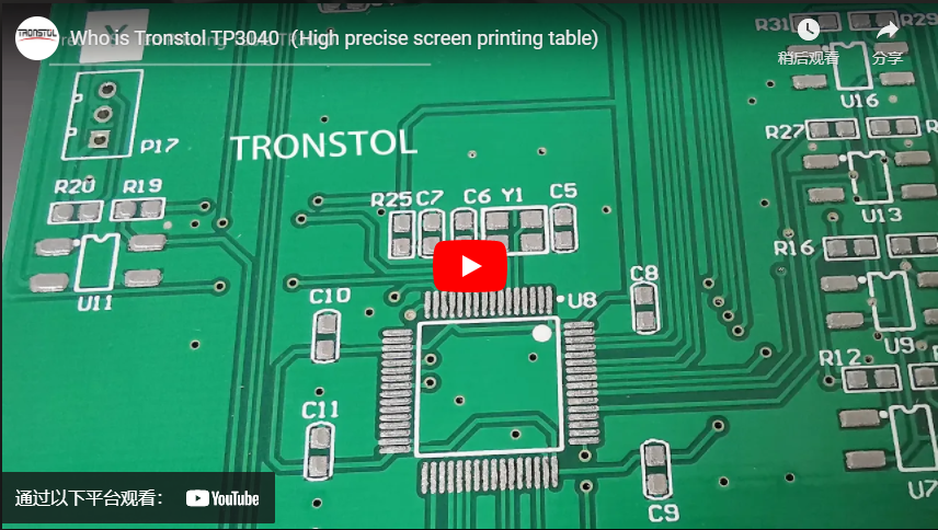 Who Is Tronstol Tp3040（high Precise Screen Printing Table)