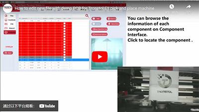 How To Edit New File With Demo Pcb For Tronstol E1 Pick And Place Machine