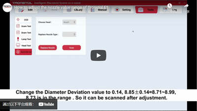 How To Adjust The Nozzle Value Range Of Tronstol E1